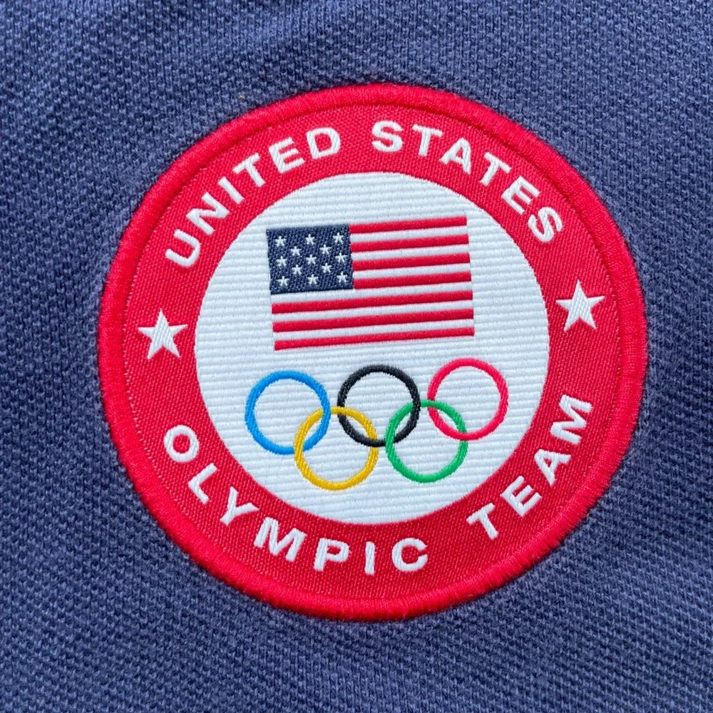 Polo Ralph Lauren Mens 2016 USA Olympic Team Big Pony Polo Shirt Navy Blue L